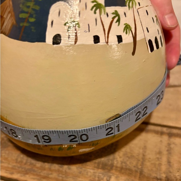 ⭐️GORGEOUS Hand Painted Nativity Scene Gourd - all around print⭐️ - Picture 8 of 8